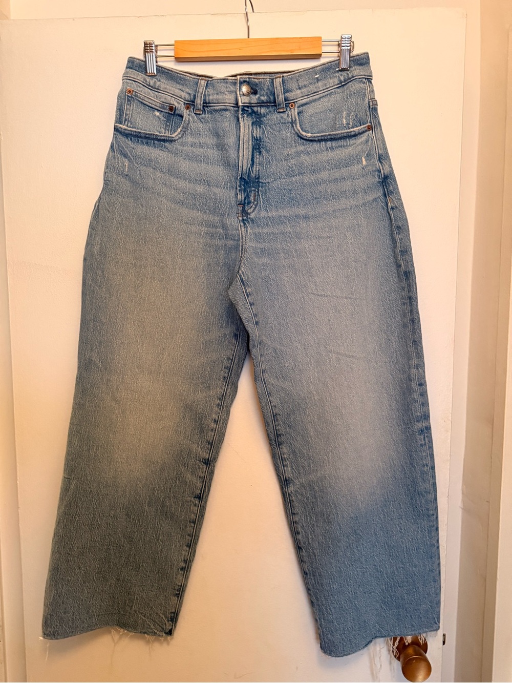 Madewell Light Blue Straight-Leg Women's Jeans